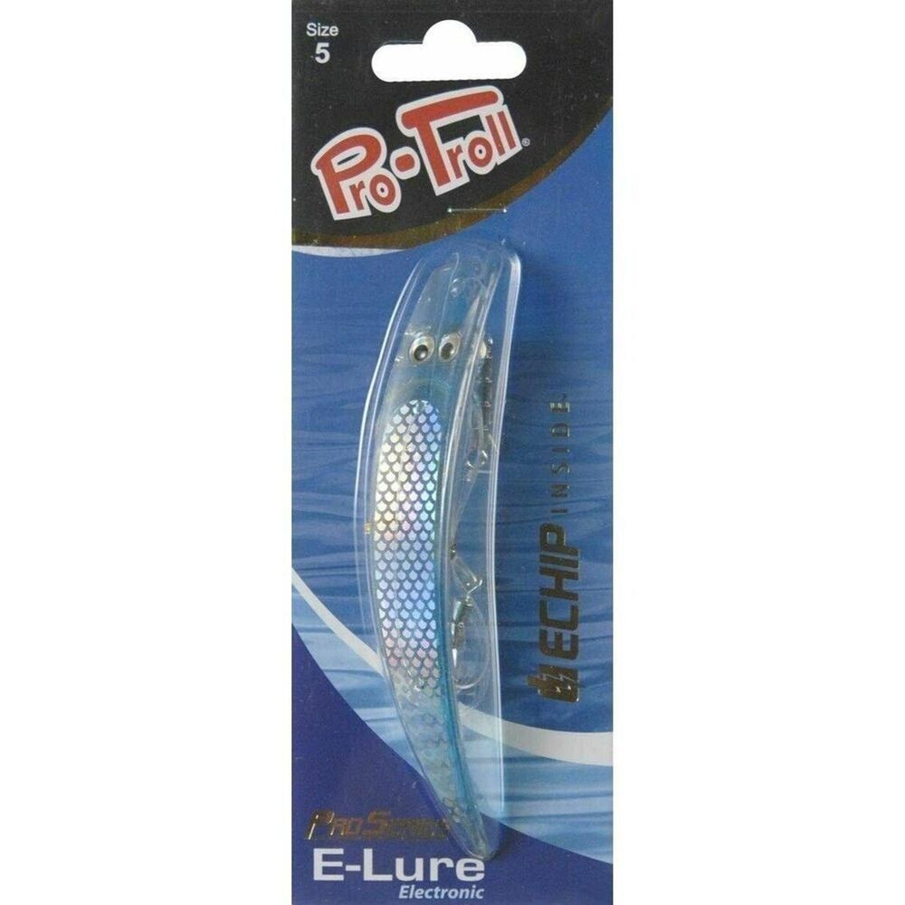 Pro-Troll Fishing Lure Green Herring Size 5.0 Electronic E-Chip Rigged Swivel - Picture 2 of 2